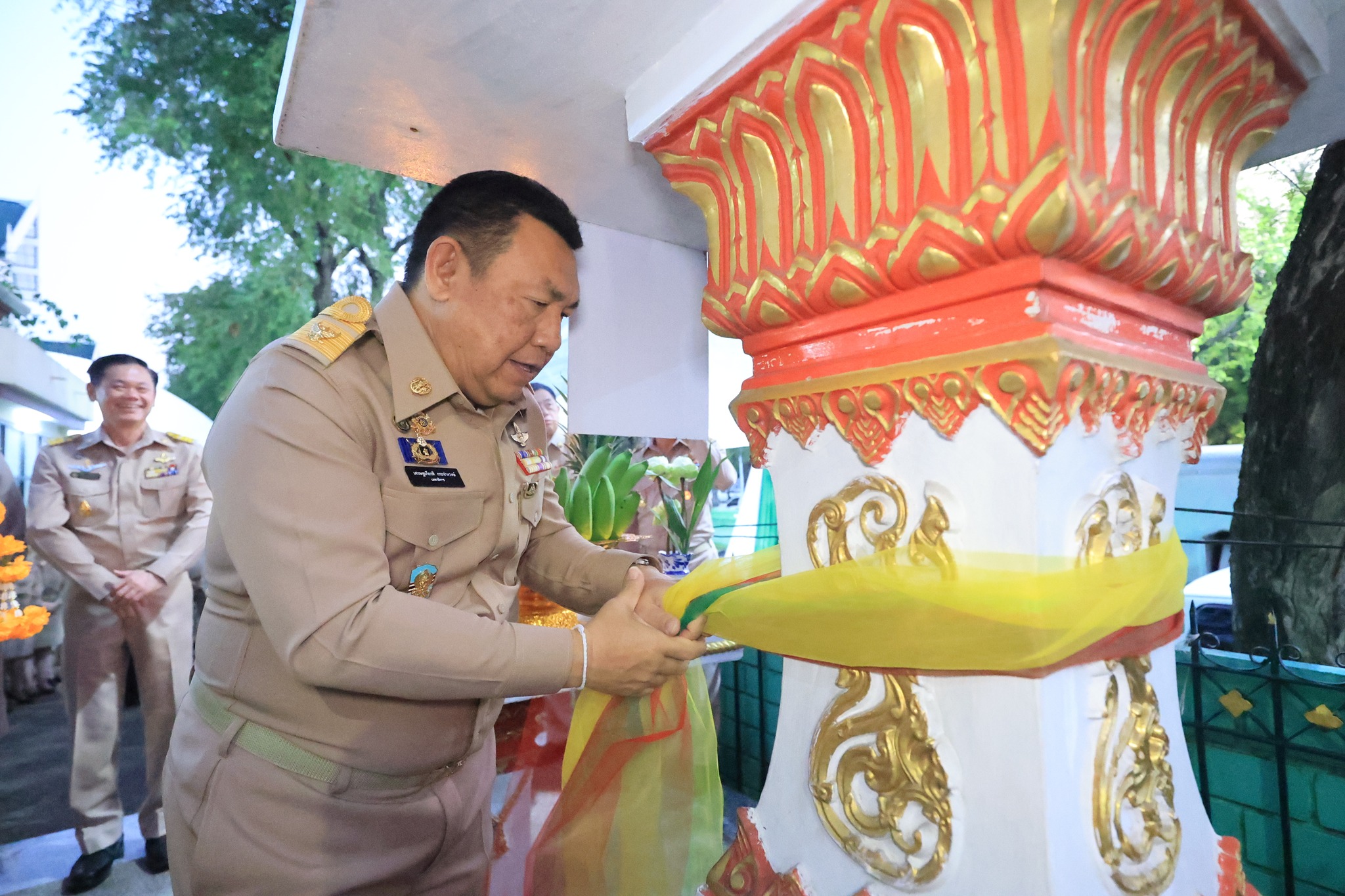 title - ส.ป.ก. จัดพิธีสักการะสิ่งศักดิ์สิทธิ์และพิธีสงฆ์ในโอกาสวันคล้ายวันสถาปนาครบรอบ 51 ปี